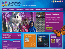 Tablet Screenshot of bataviaparks.org